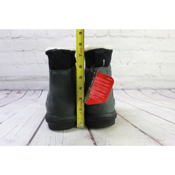 NWT! LL Bean Black Leather Waterproof Storm Chaser Boots 5, Zip 9.5 M - Picture 8 of 9